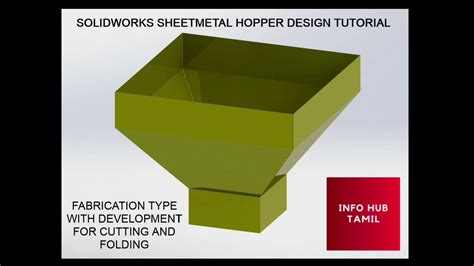 solidworks sheet hopper